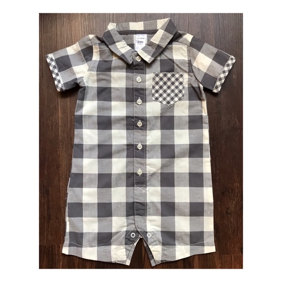 CARTERS BABY SHORTS ROMPER SIZE 24 MONTHS - Picture 2 of 3